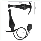 Silicone Expand Inflatable Dildo Anal Plug